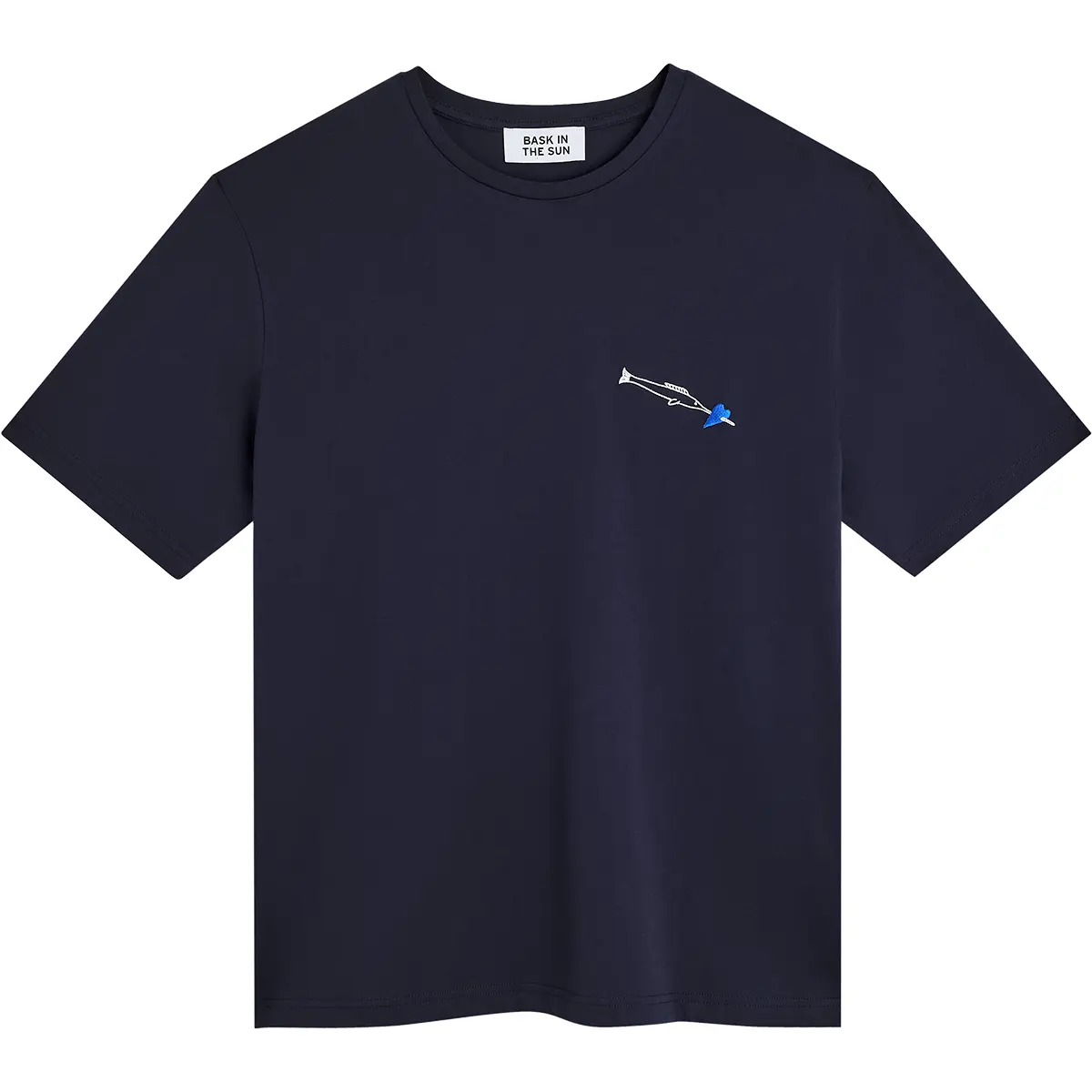 Bask in the Sun Bask In The Sun Navy HEART tee