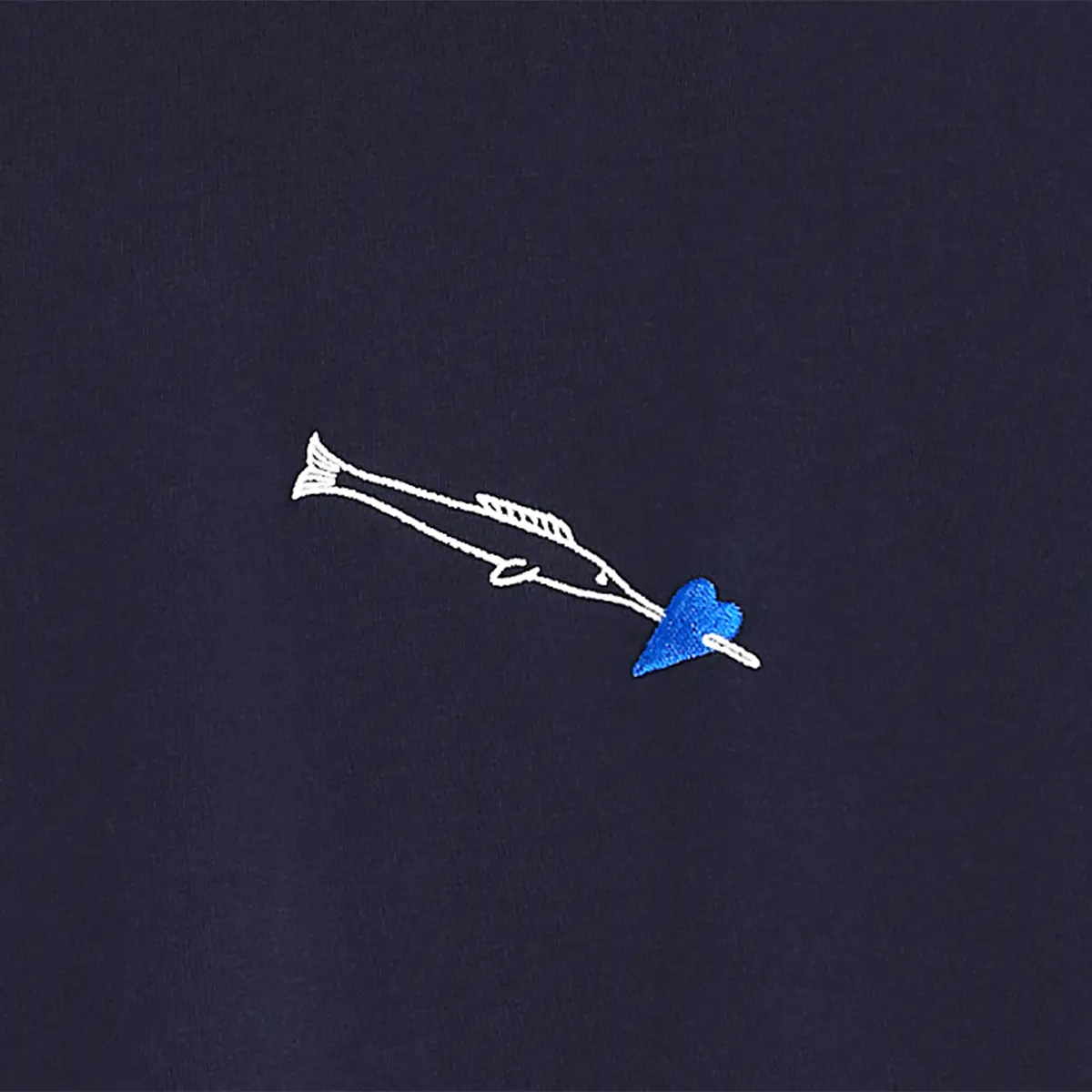 Bask in the Sun Bask In The Sun Navy HEART tee