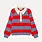 Tiny Big Sister The Tiny Big Sister Frank Striped Polo Sweater Grey Summer Red