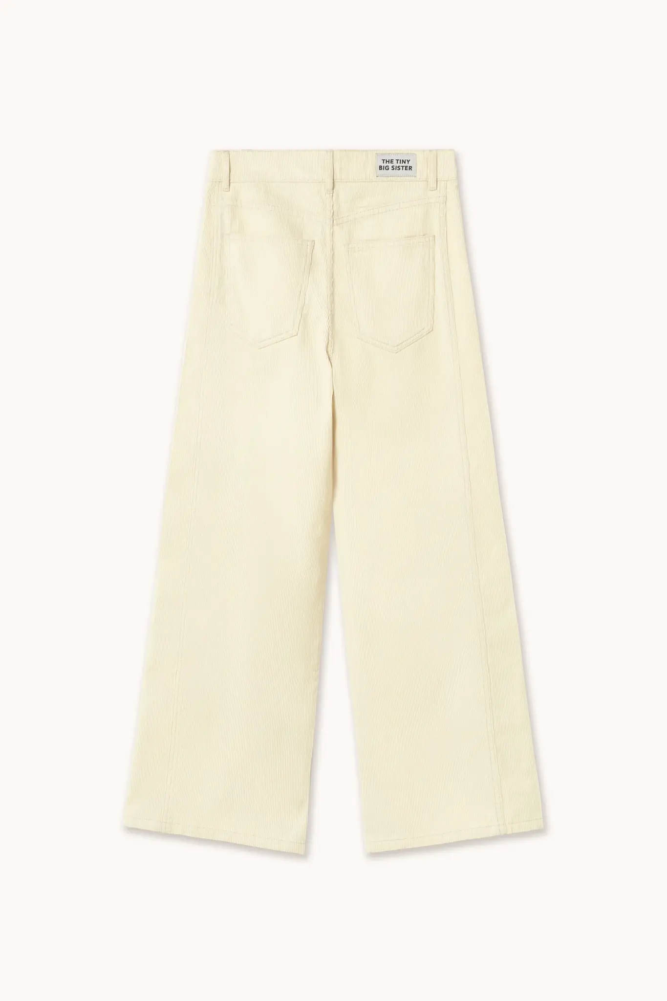 Tiny Big Sister The Tiny Big Sister Corduroy Side Panels Berta Long Pants Vanilla
