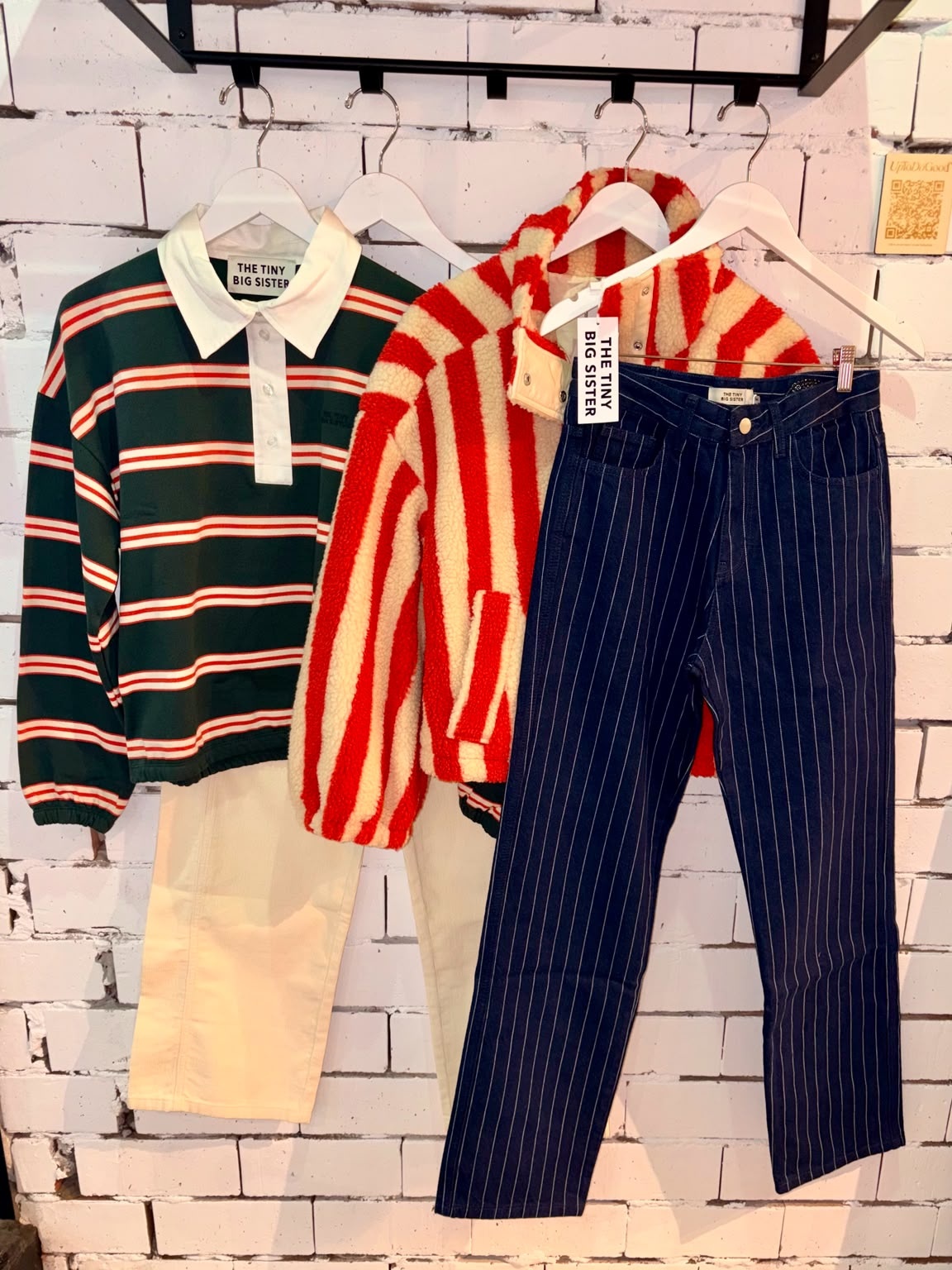 Tiny Big Sister The Tiny Big Sister Maru Striped Jeans Dark Wash Denim