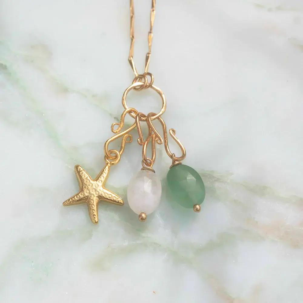 A Beautiful Story A Beautiful Story Mix&Match Starfish Charm Goud