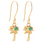 A Beautiful Story A Beautiful Story Generous Aventurine Palm Oorbellen Goud