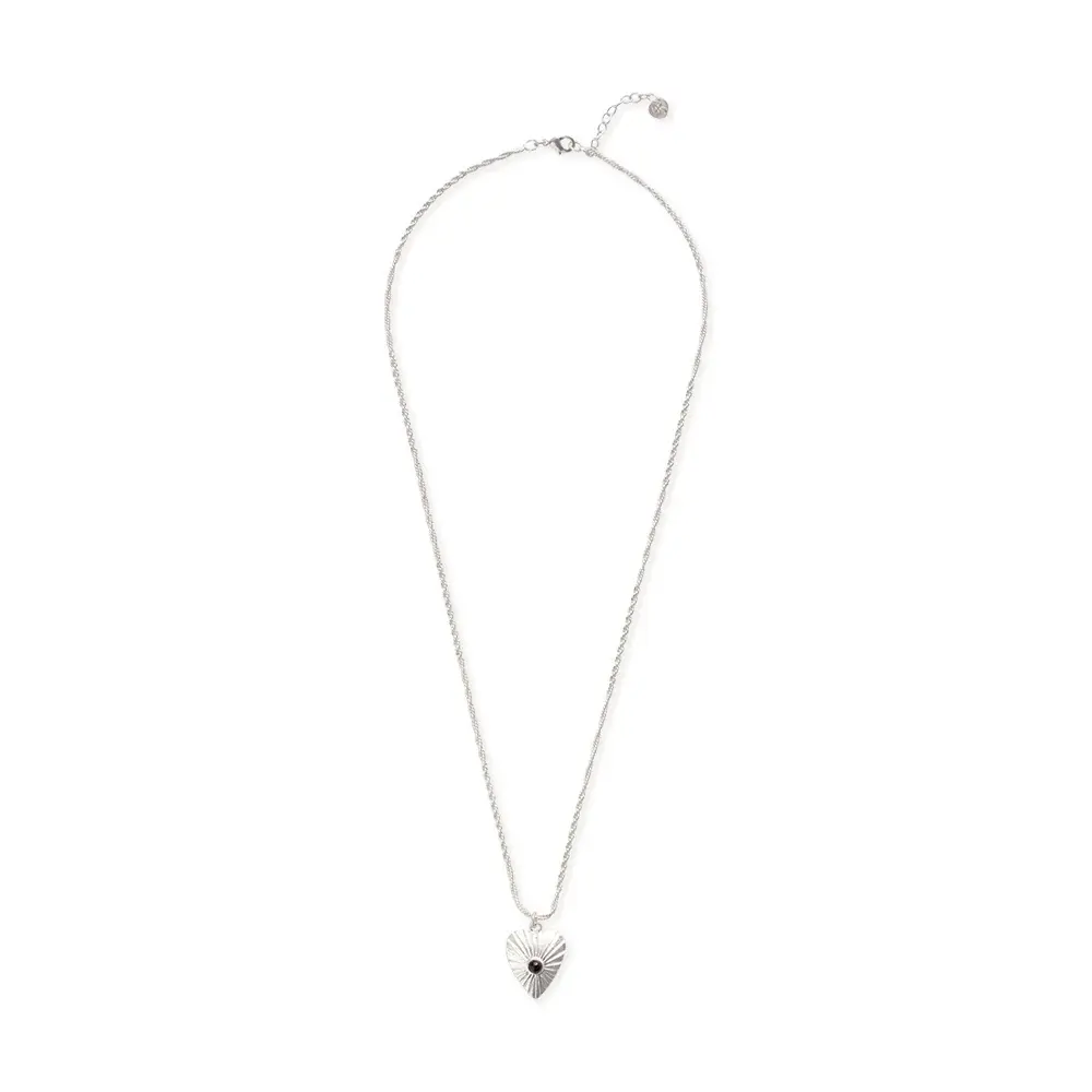 A Beautiful Story A Beautiful Story Ignite Garnet Necklace Silver