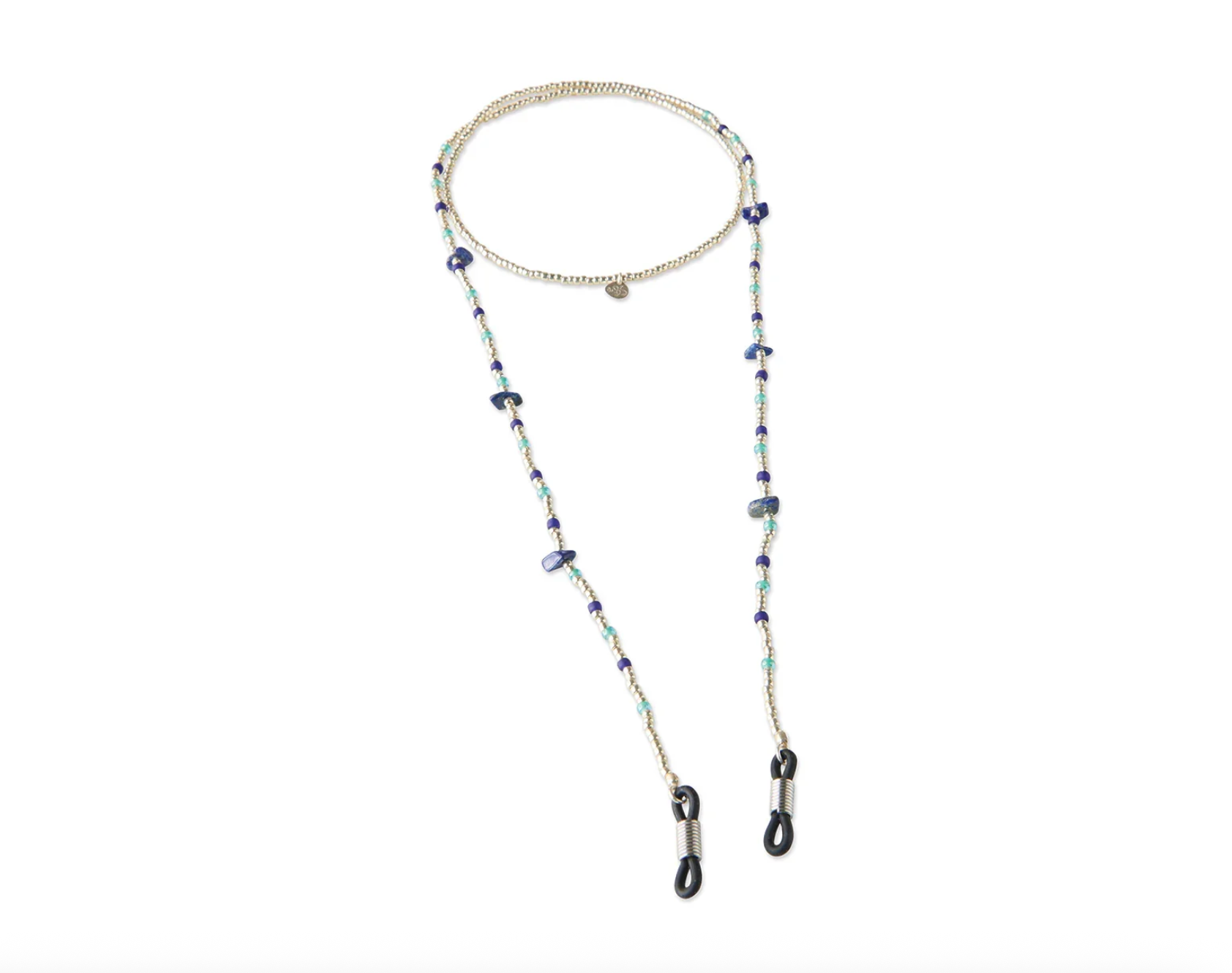 A Beautiful Story A Beautiful Story Enlighten Lapis Lazuli Glasses Cord Silver