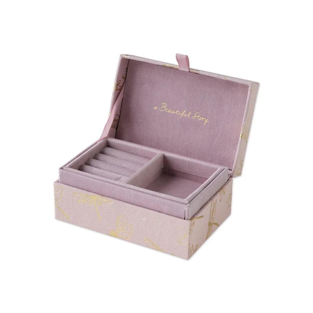 A Beautiful Story A Beautiful Story Small Jewelry Box With Ring Inlay, Dragonfly