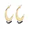 A Beautiful Story A Beautiful Story Mystic Black Onyx Lapis Lazuli Earrings Gold
