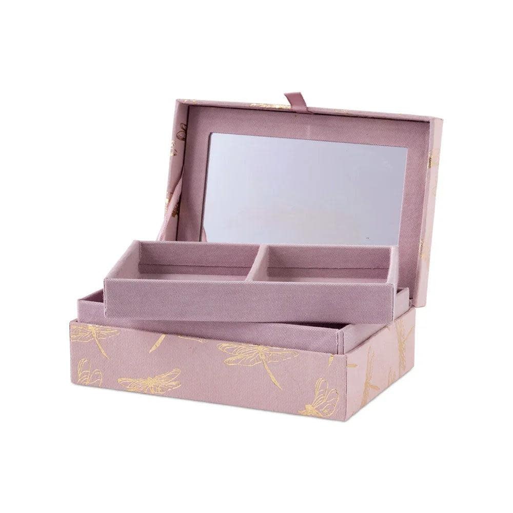 A Beautiful Story A Beautiful Story Large Jewelry Box with Mirror, Dragonfly