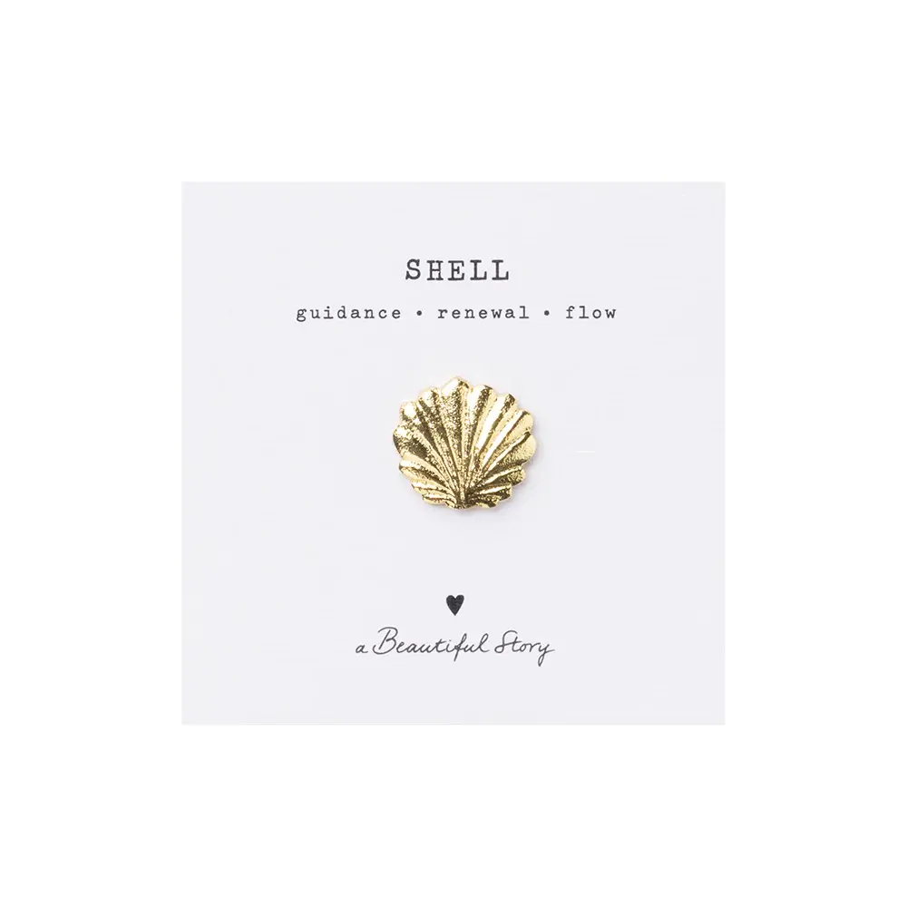 A Beautiful Story A Beautiful Story Brooch Shell Scallop Gold