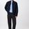 Langerchen Langerchen 90s Bomber Style Jacket With Ribbing Navy