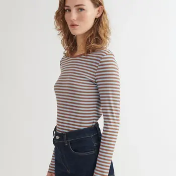 Basic Apparel Ludmilla LS Tee Nuthact - Dutchcanal