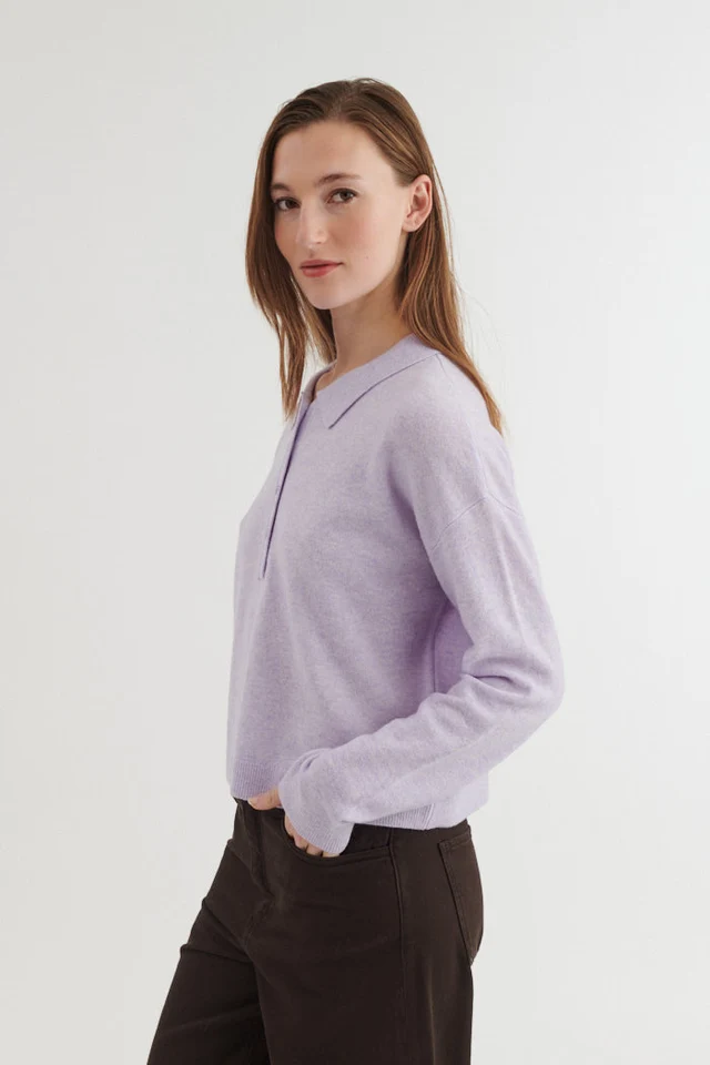Basic Apparel Basic Apparel Selem Polo Violet Tulip