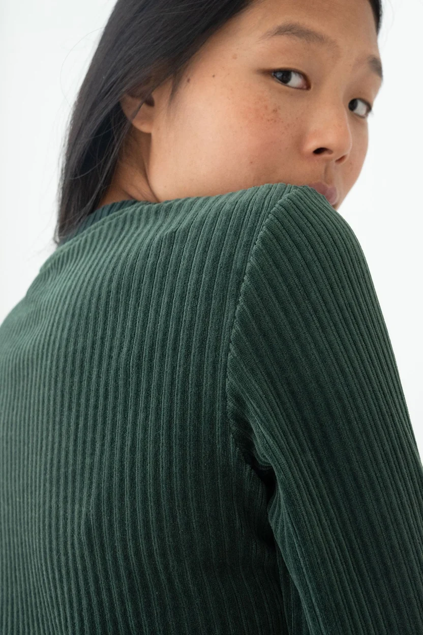 TWOTHIRDS TWOTHIRDS Longsleeve Eparses Dark Green