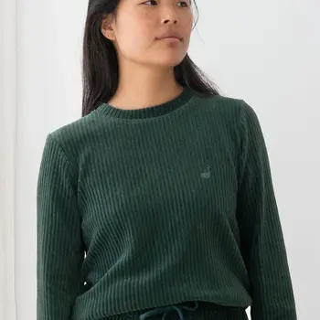 TWOTHIRDS Longsleeve Eparses Dark Green