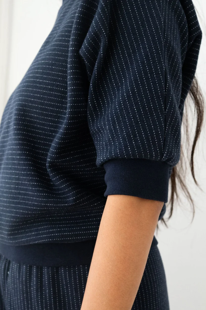 TWOTHIRDS TWOTHIRDS Faial Diplomatic Shirt Navy Stripes