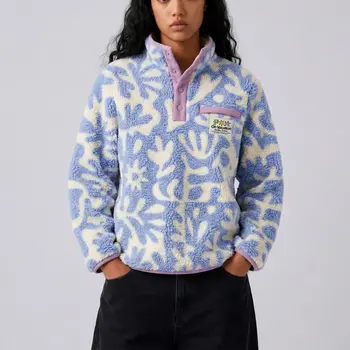 On Vacation Goodtimes Fleece Sweater Blue