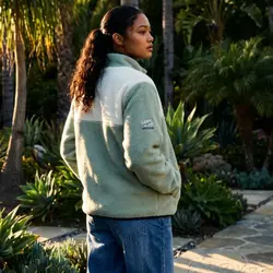 On Vacation Everchill Fleece Sweater Mint