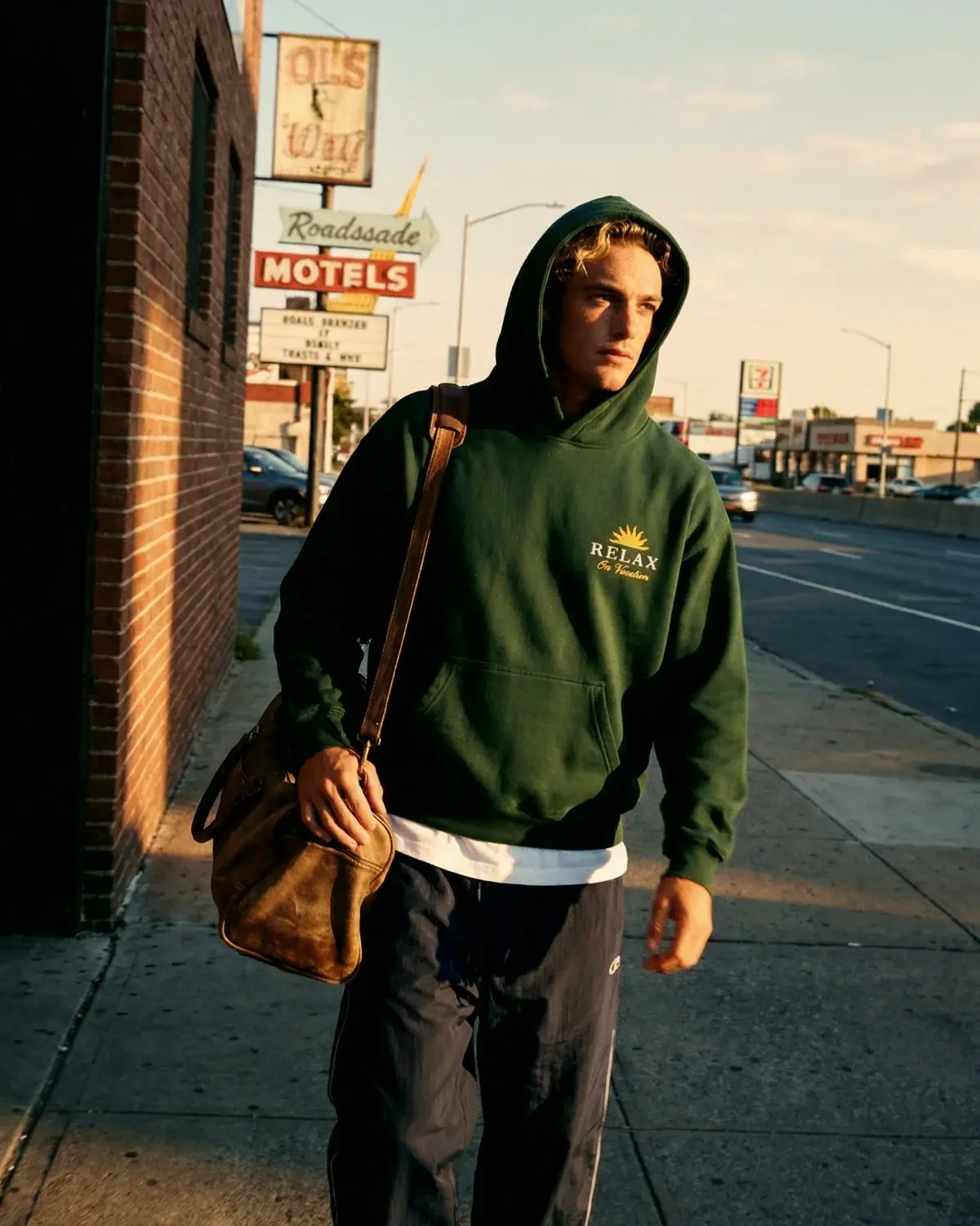 On Vacation On Vacation Time 2 Relax Hoodie Dark Green