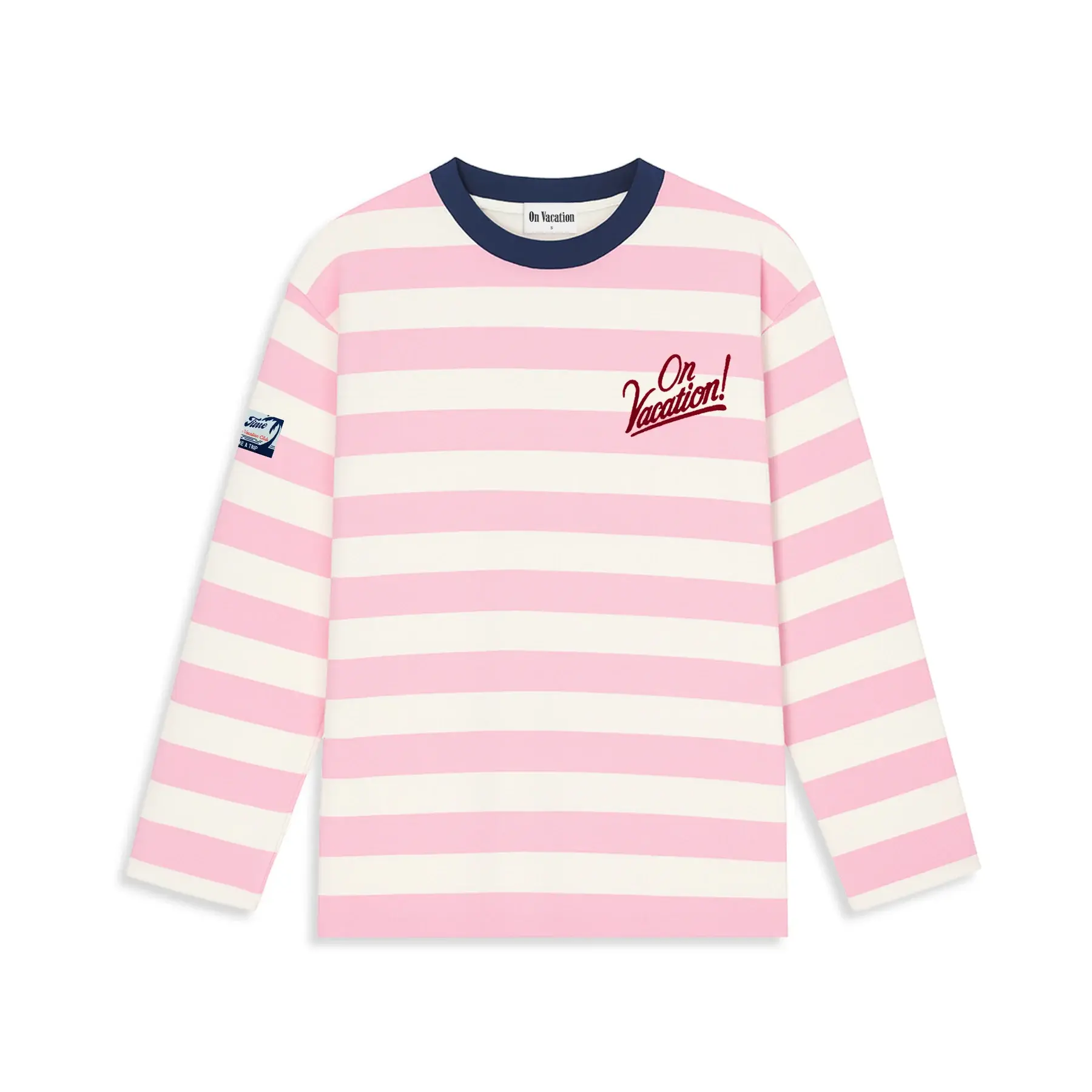On Vacation On Vacation Elba Striped Longsleeve Pink