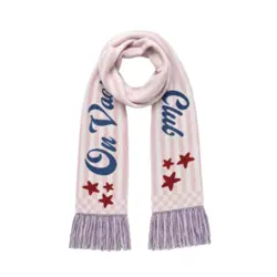 On Vacation Winter Retreat Pink Scarf OS