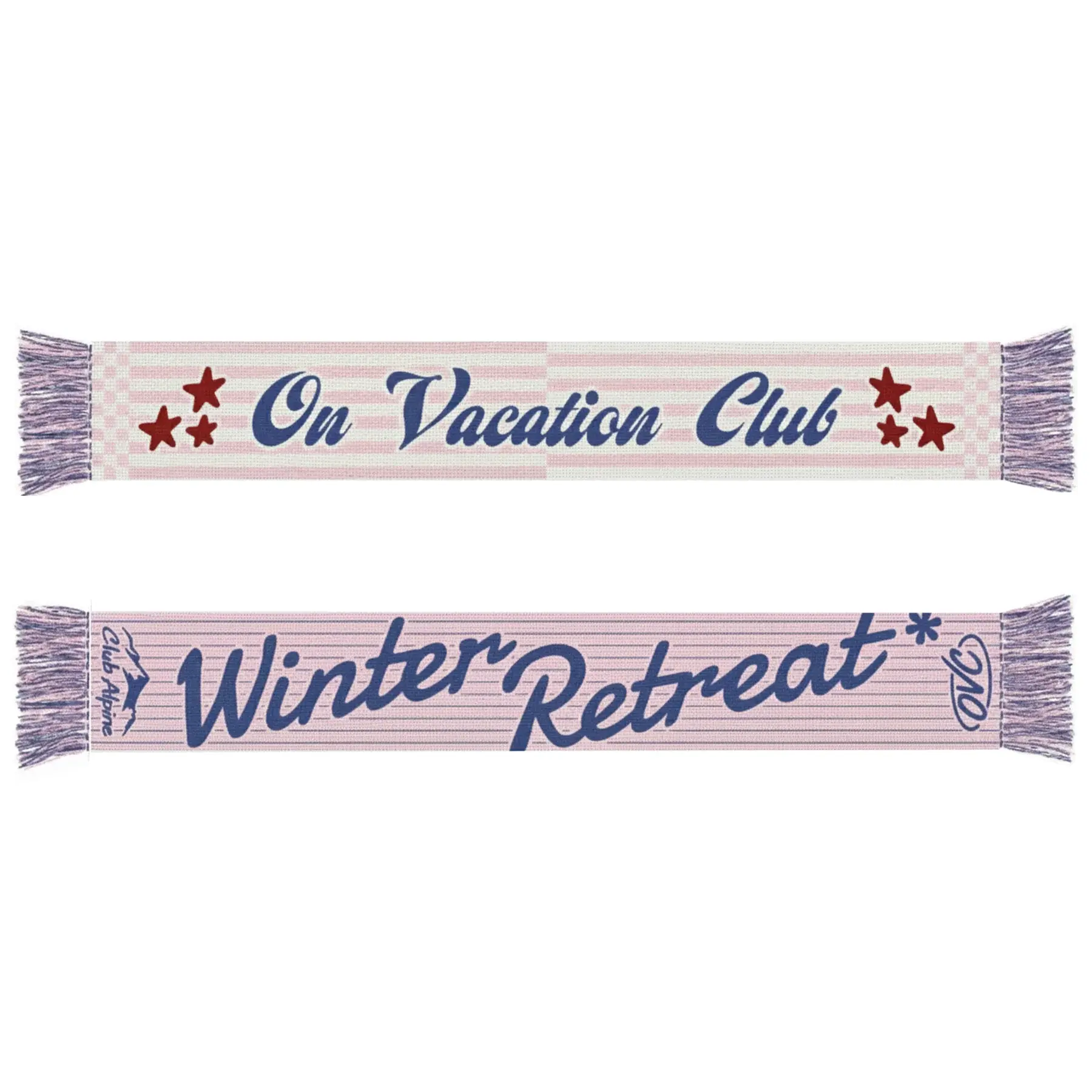 On Vacation On Vacation Winter Retreat Pink Scarf OS