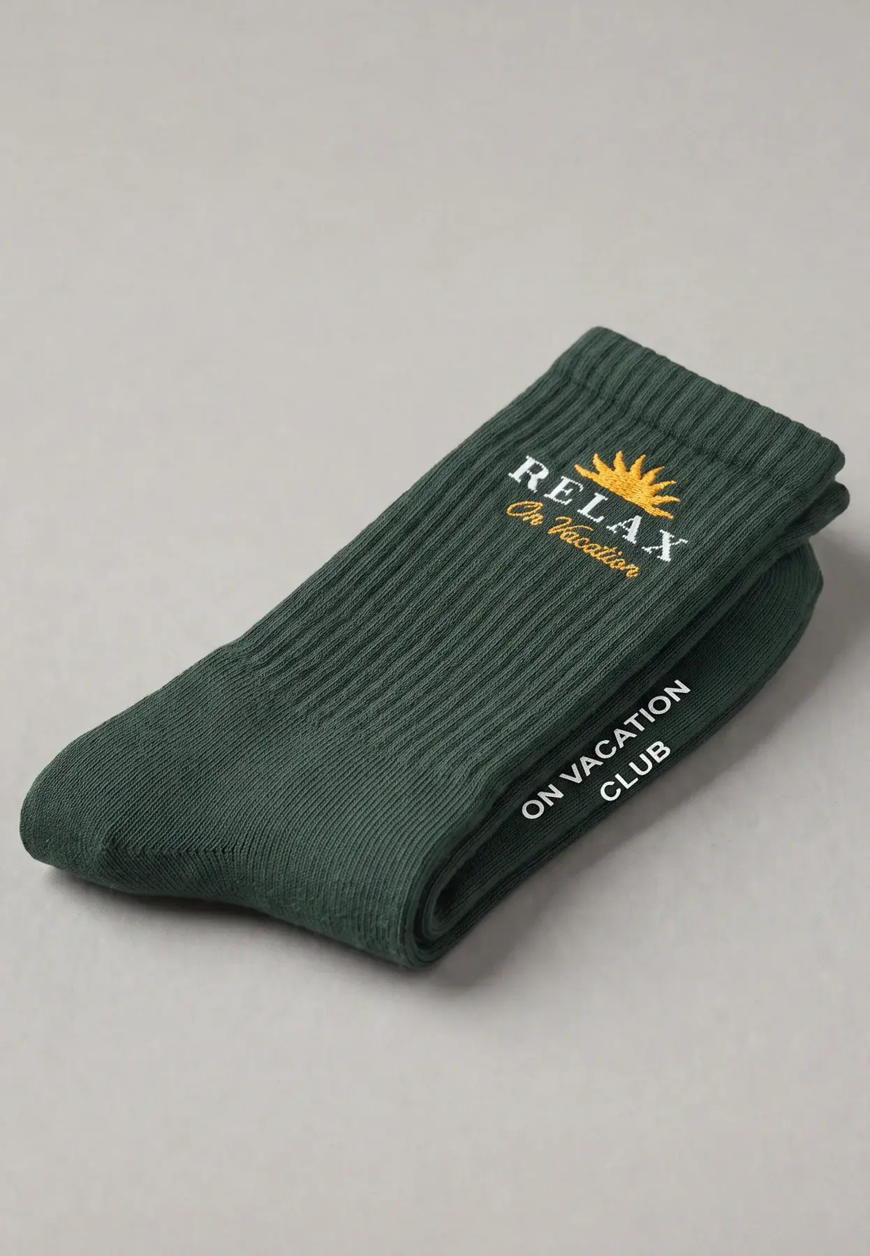 On Vacation On Vacation Time 2 Relax Dark Green Tennis Socks 39/42