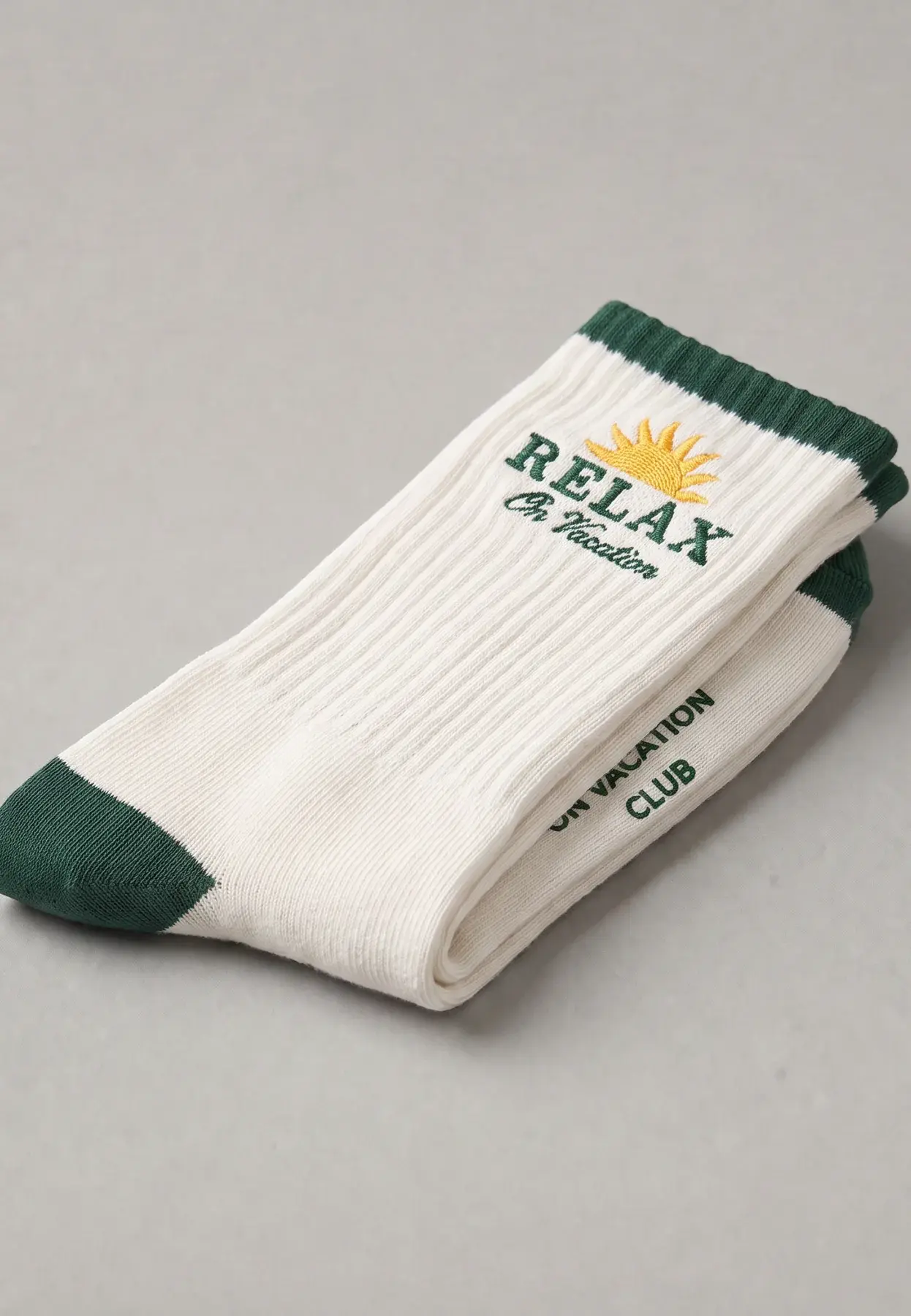 On Vacation On Vacation Time 2 Relax White Tennis Socks 39/42