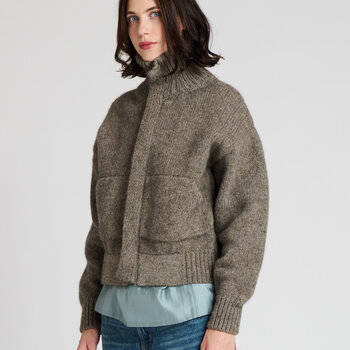 The Knitwit Stable Jacket Weide Taupe Melange