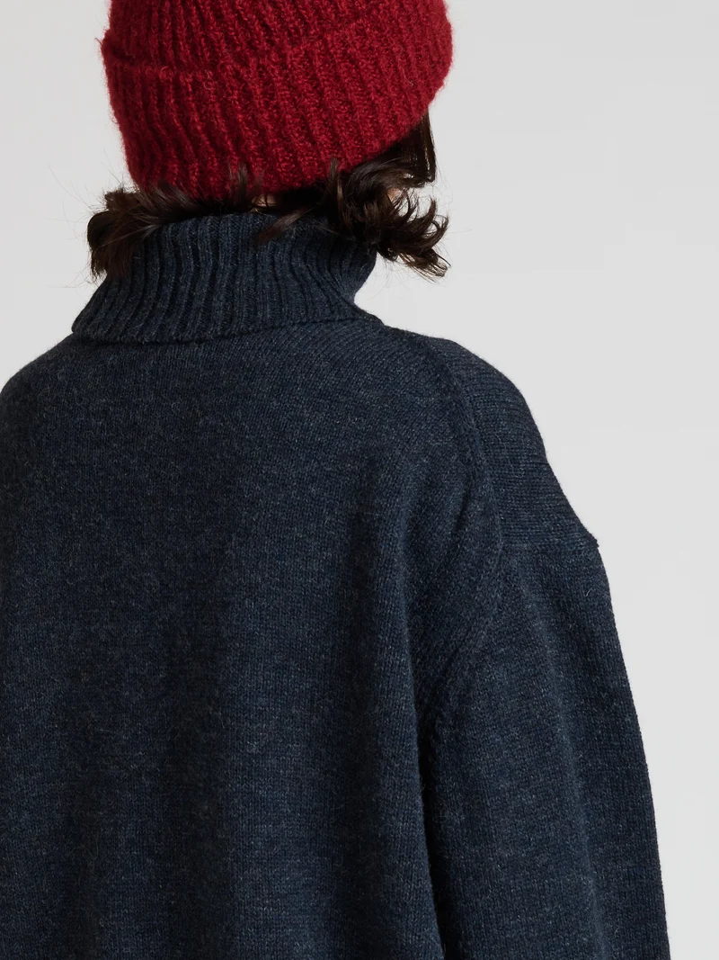The Knitwit Stable The Knitwit Stable Sweater Ember Dark Blue Melange