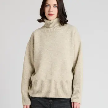 The Knitwit Stable Sweater Ember Beige Melange
