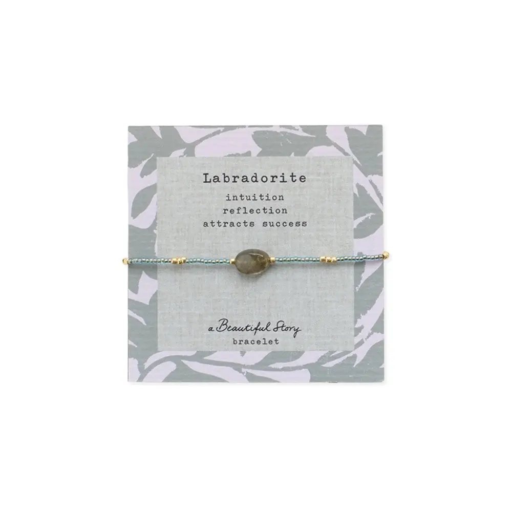 A Beautiful Story A Beautiful Story Wanting Labradorite Bracelet Gold