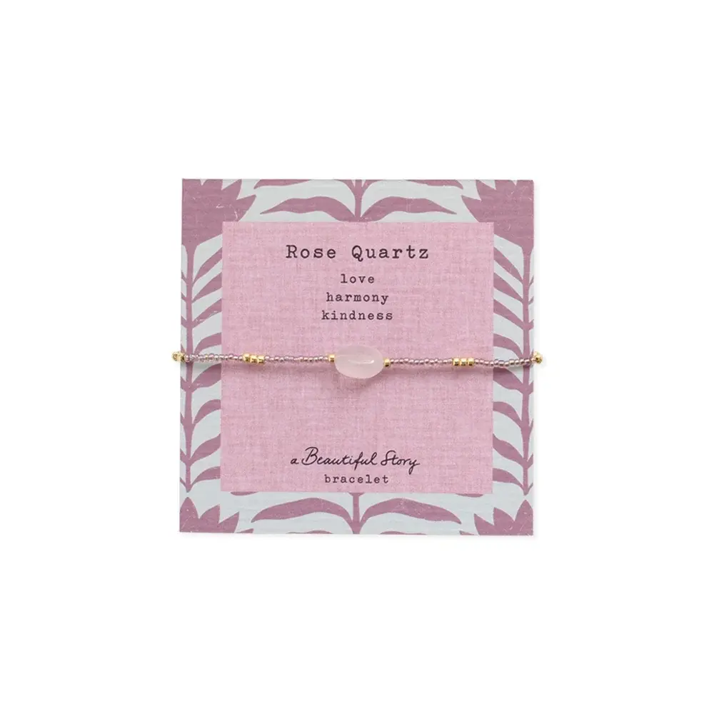A Beautiful Story A Beautiful Story Wanting Rose Quartz Bracelet