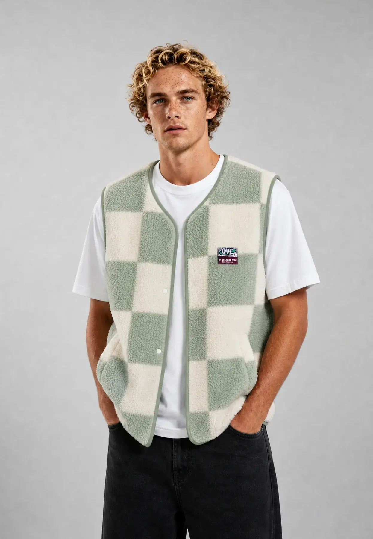 On Vacation On Vacation Wanderlust Fleece Vest Mint