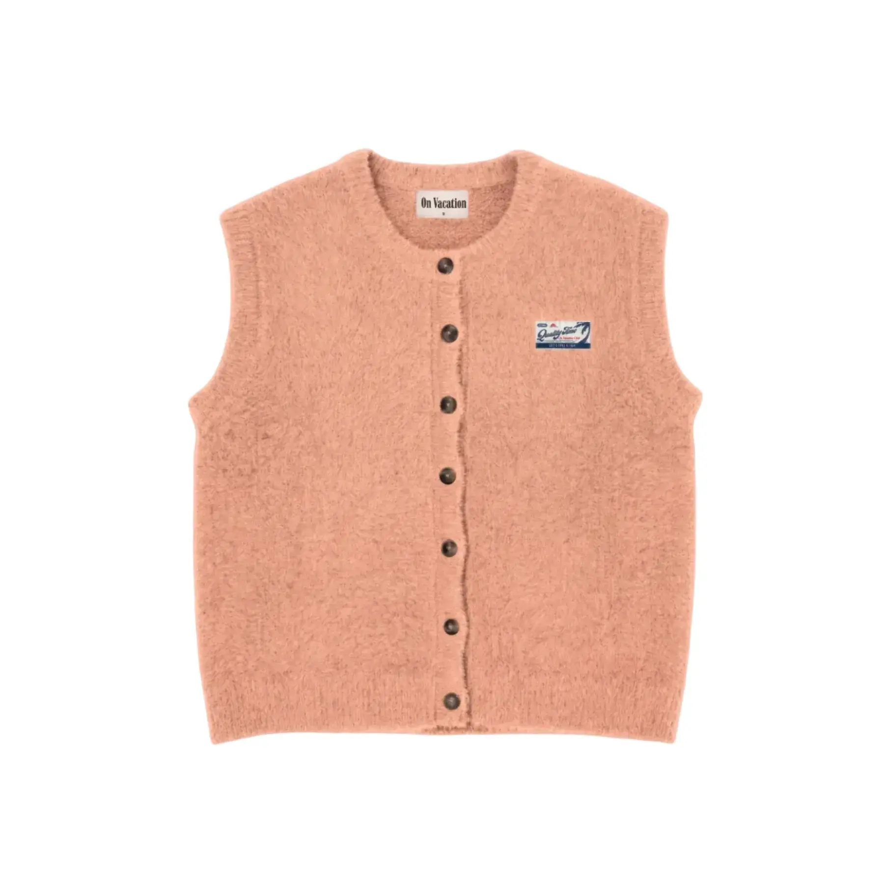 On Vacation On Vacation Quality Time Knitted Vest Apricot