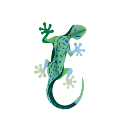 Studio Roof Gecko Wall Art