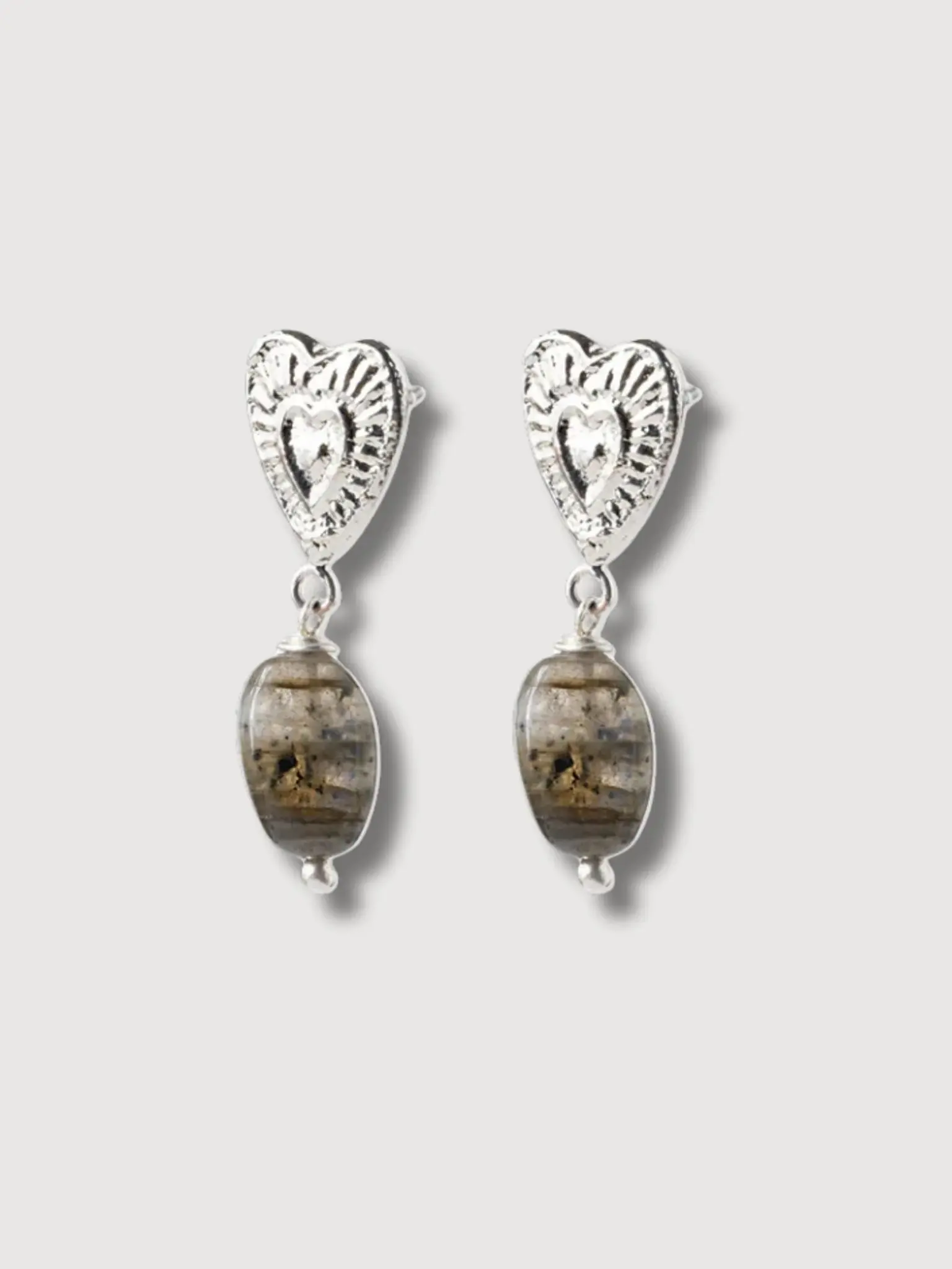 A Beautiful Story A Beautiful Story Heavenly Labradorite Earrings Silver