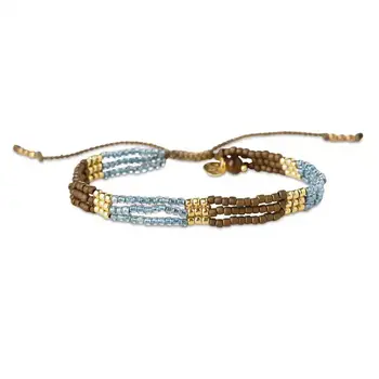 A Beautiful Story Harmonious Tiger Eye Armband Gold