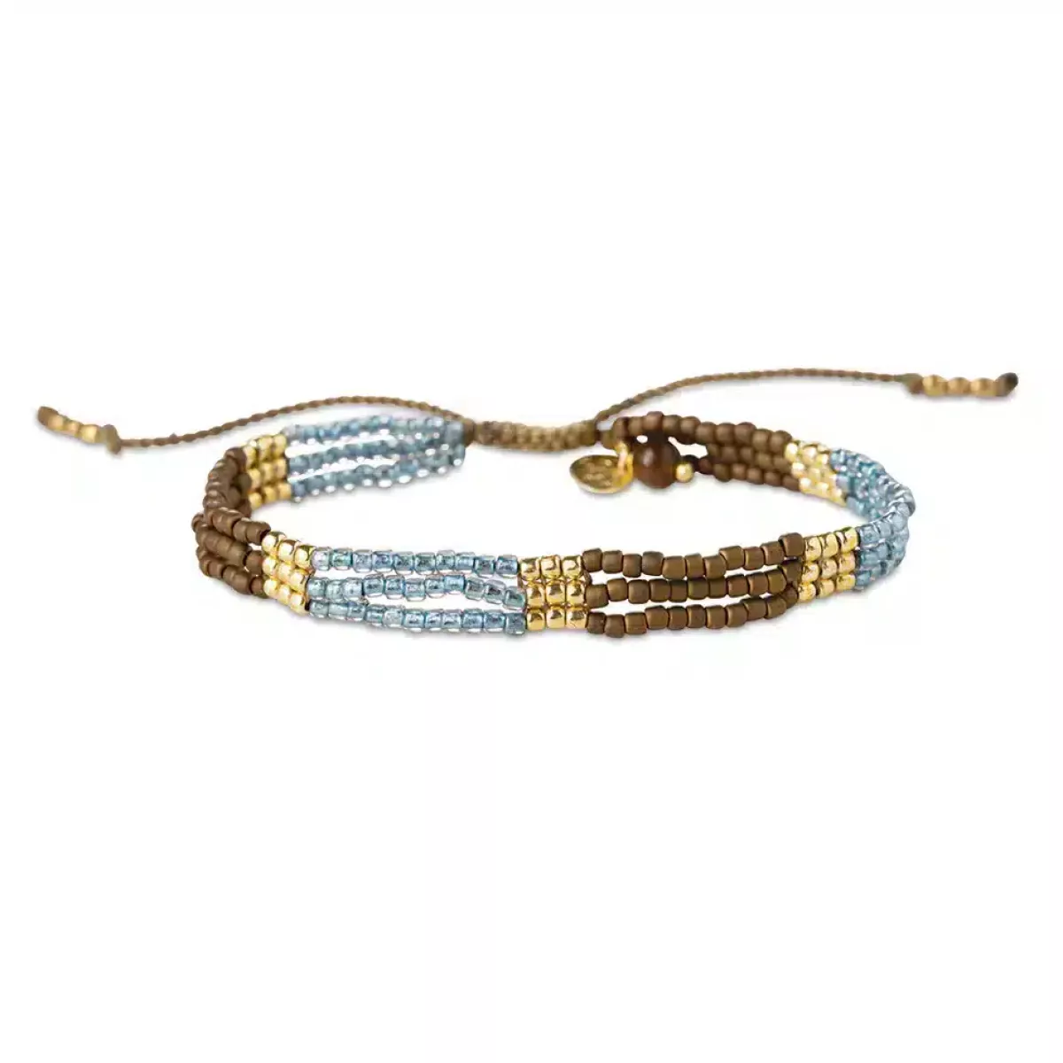 A Beautiful Story A Beautiful Story Harmonious Tiger Eye Armband Gold