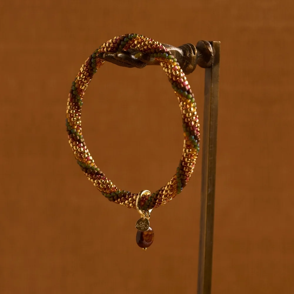 A Beautiful Story A Beautiful Story Talented Tiger Eye Armband Goud