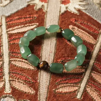 A Beautiful Story Wander Aventurine Tiger Eye Armband Goud