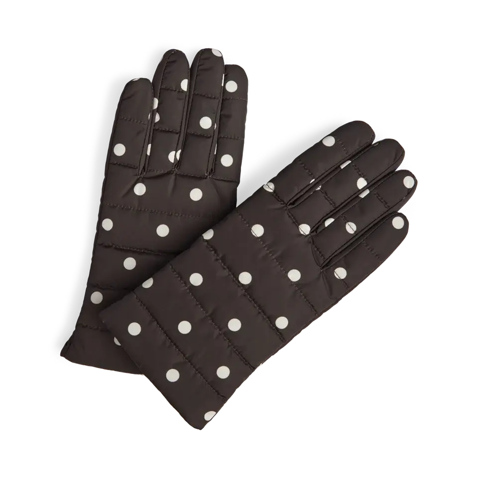 Markberg Markberg Alberte Gloves Polka Dot Brown