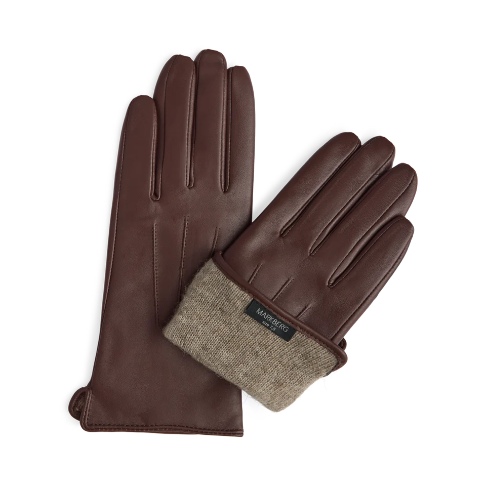 Markberg Markberg Carianna Gloves Chocolate Brown