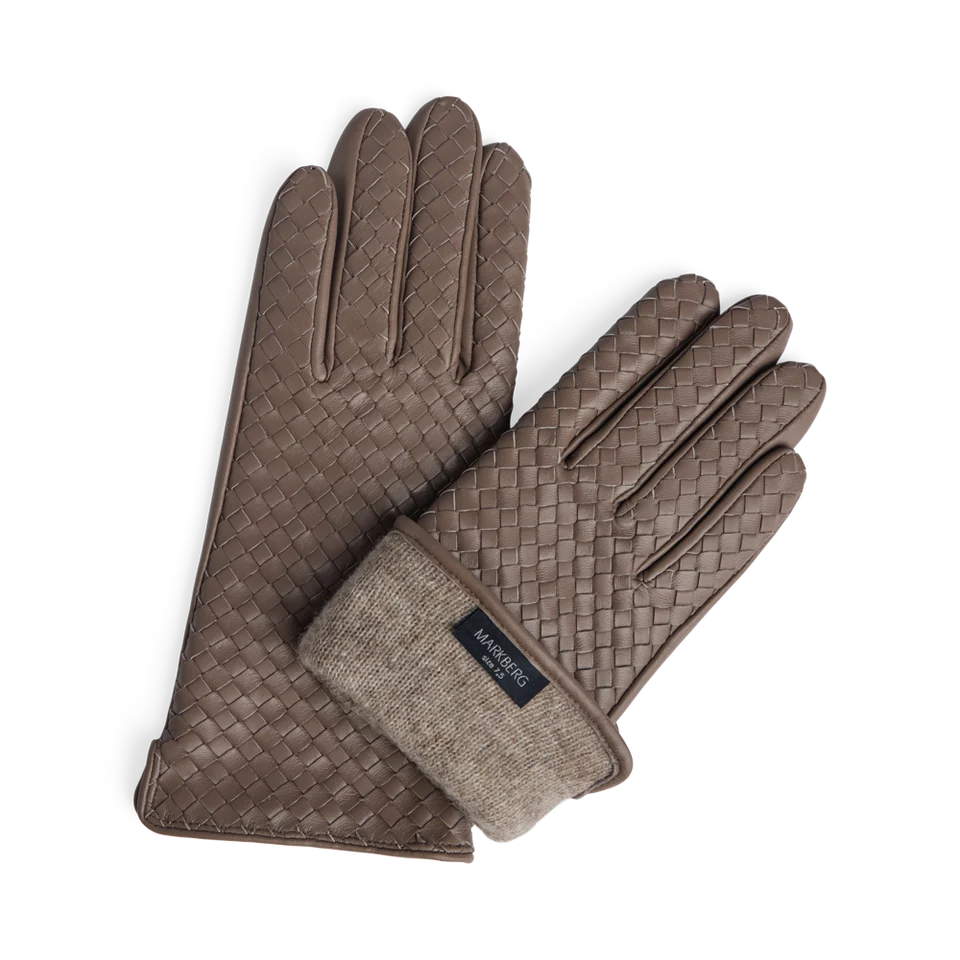 Markberg Markberg Melia Gloves Weave Brown