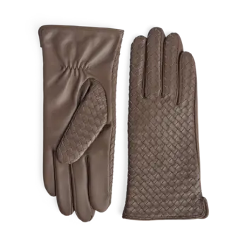 Markberg Melia Gloves Weave Brown