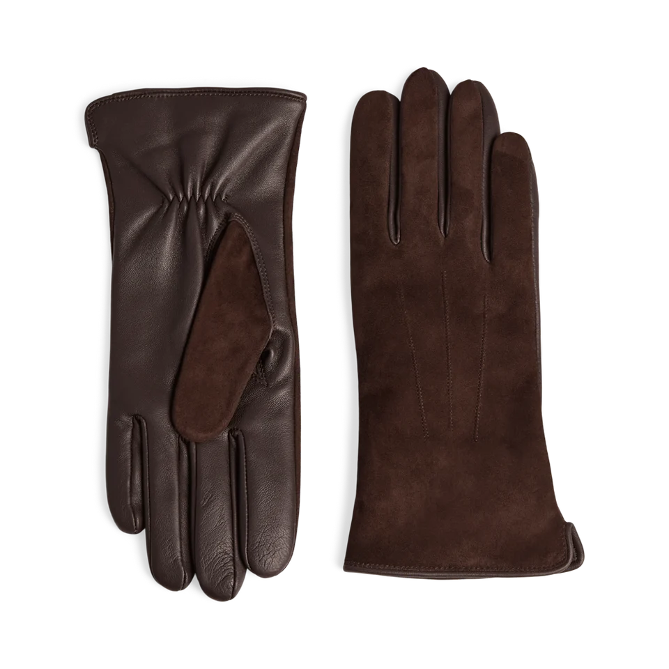 Markberg Markberg Carianna Gloves Suede Dark Brown