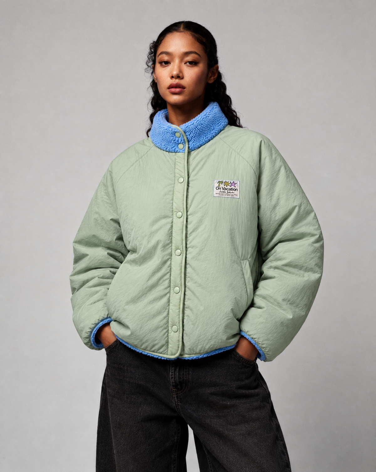 On Vacation On Vacation Holiday Service Reversible Jacket Blue