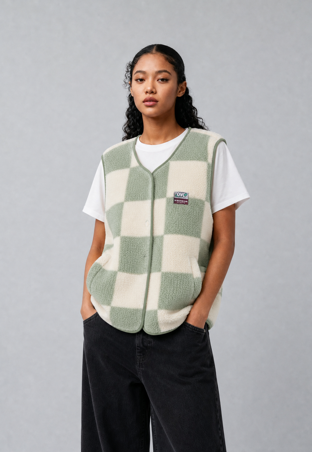 On Vacation On Vacation Wanderlust Fleece Vest Mint