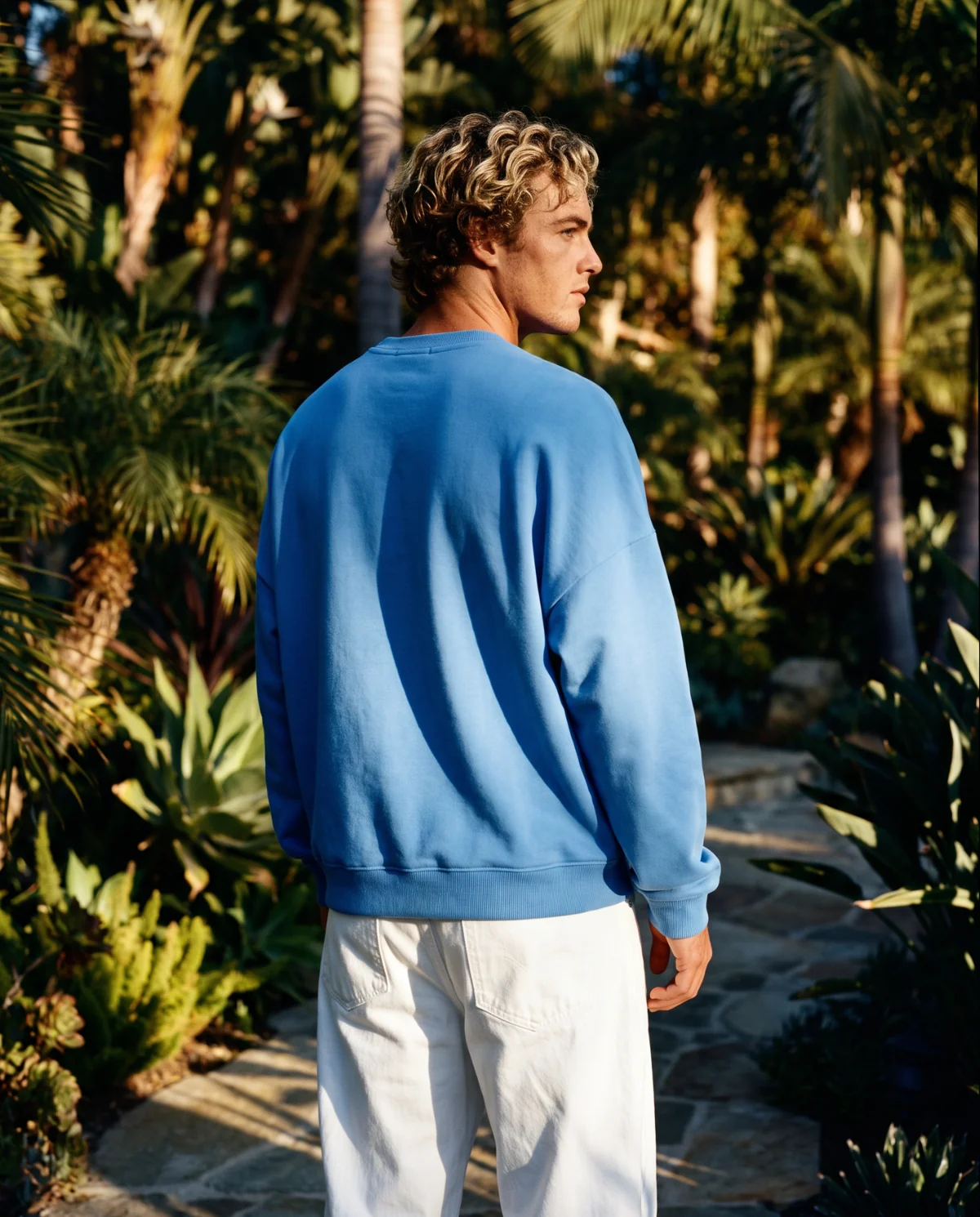 On Vacation On Vacation Merano Skiing  Light Blue Sweater