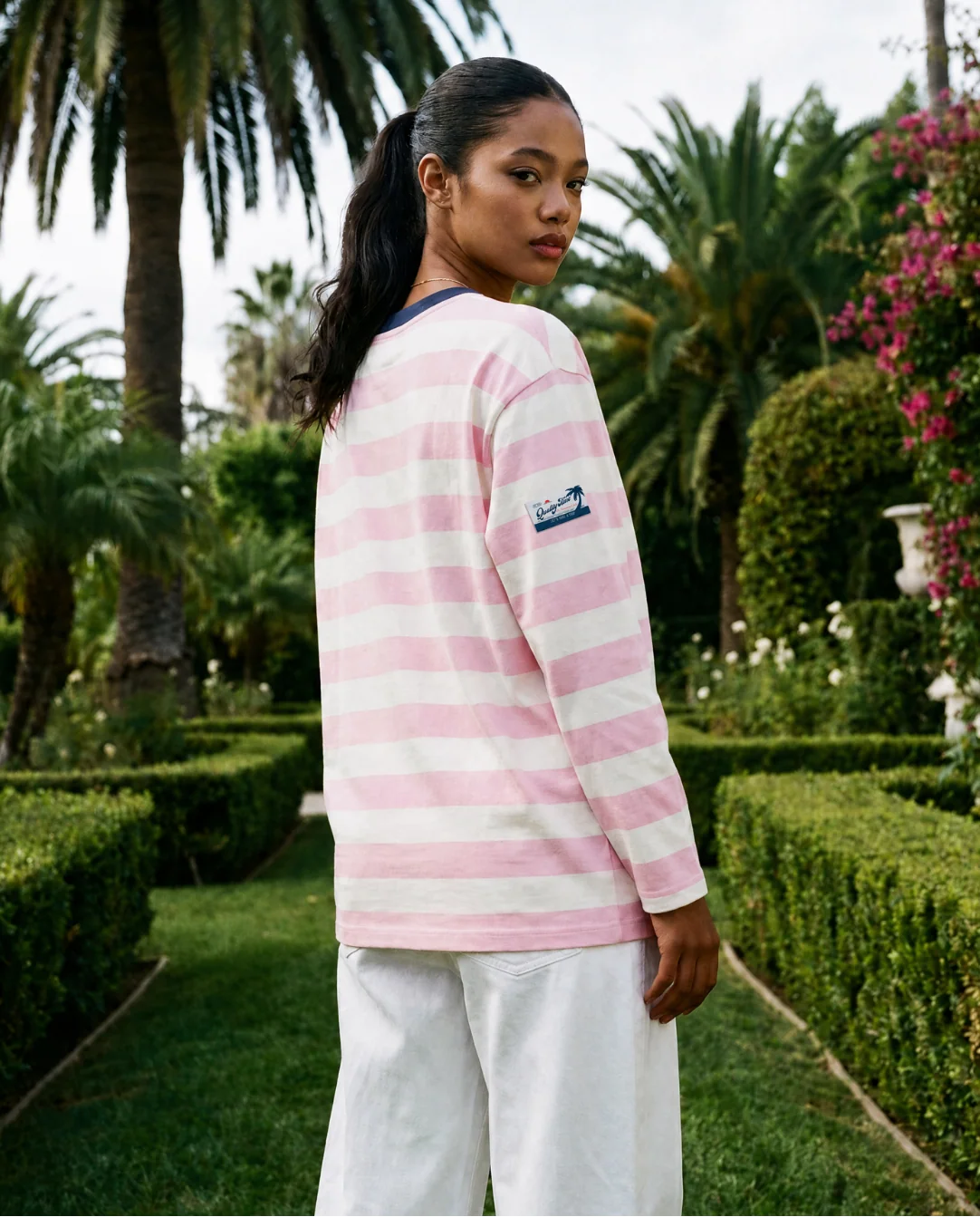 On Vacation On Vacation Elba Striped Longsleeve Pink
