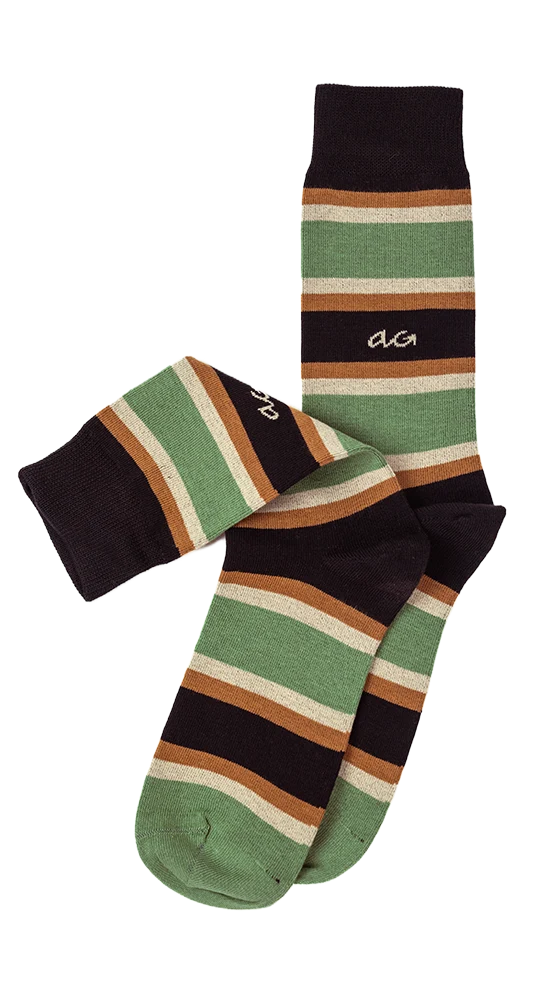Alfredo Gonzales Alfredo Gonzales Socks Big Stripes Light Army